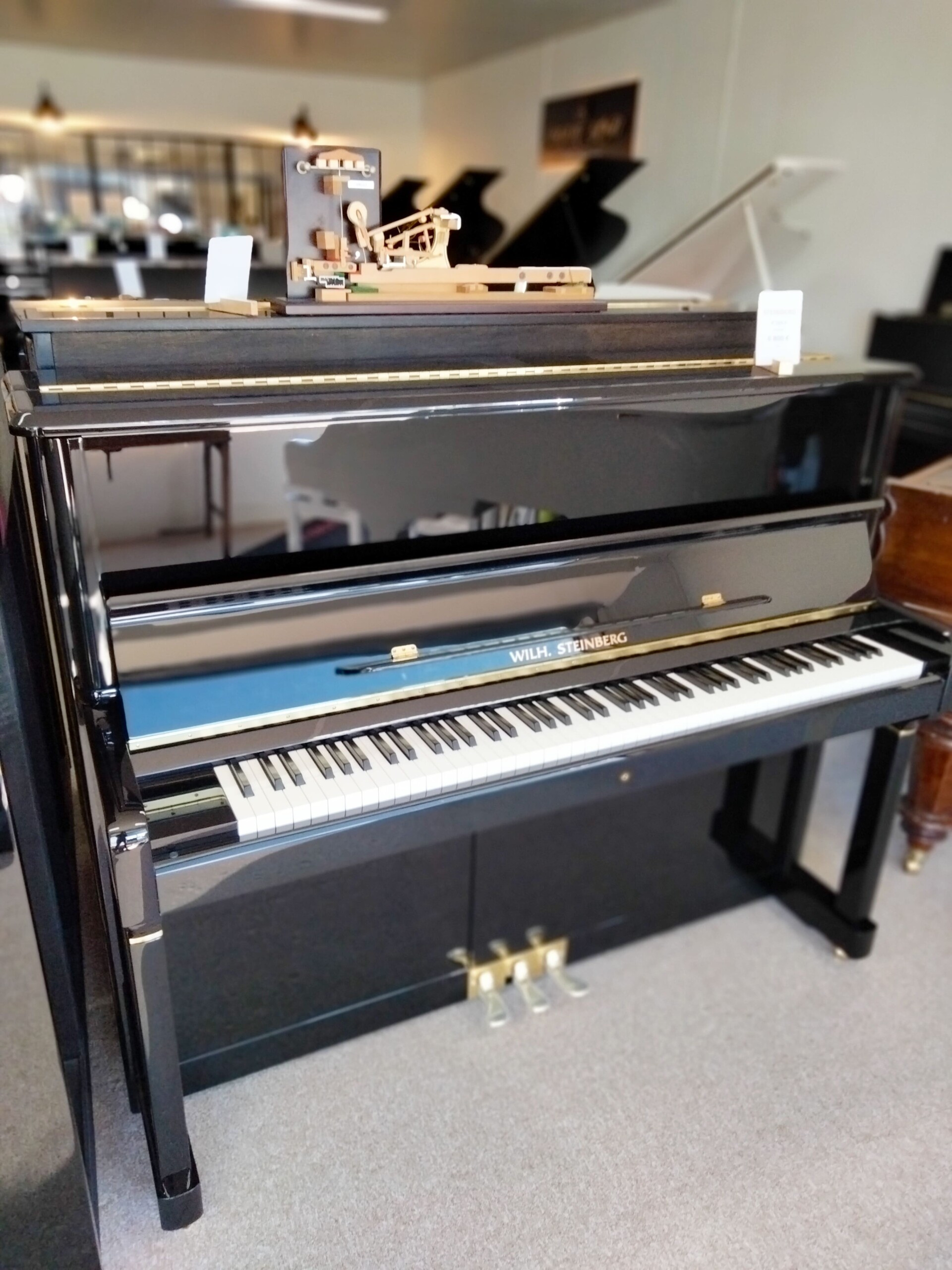 PIANO DROIT WILH STEINBERG P125 E NOIR