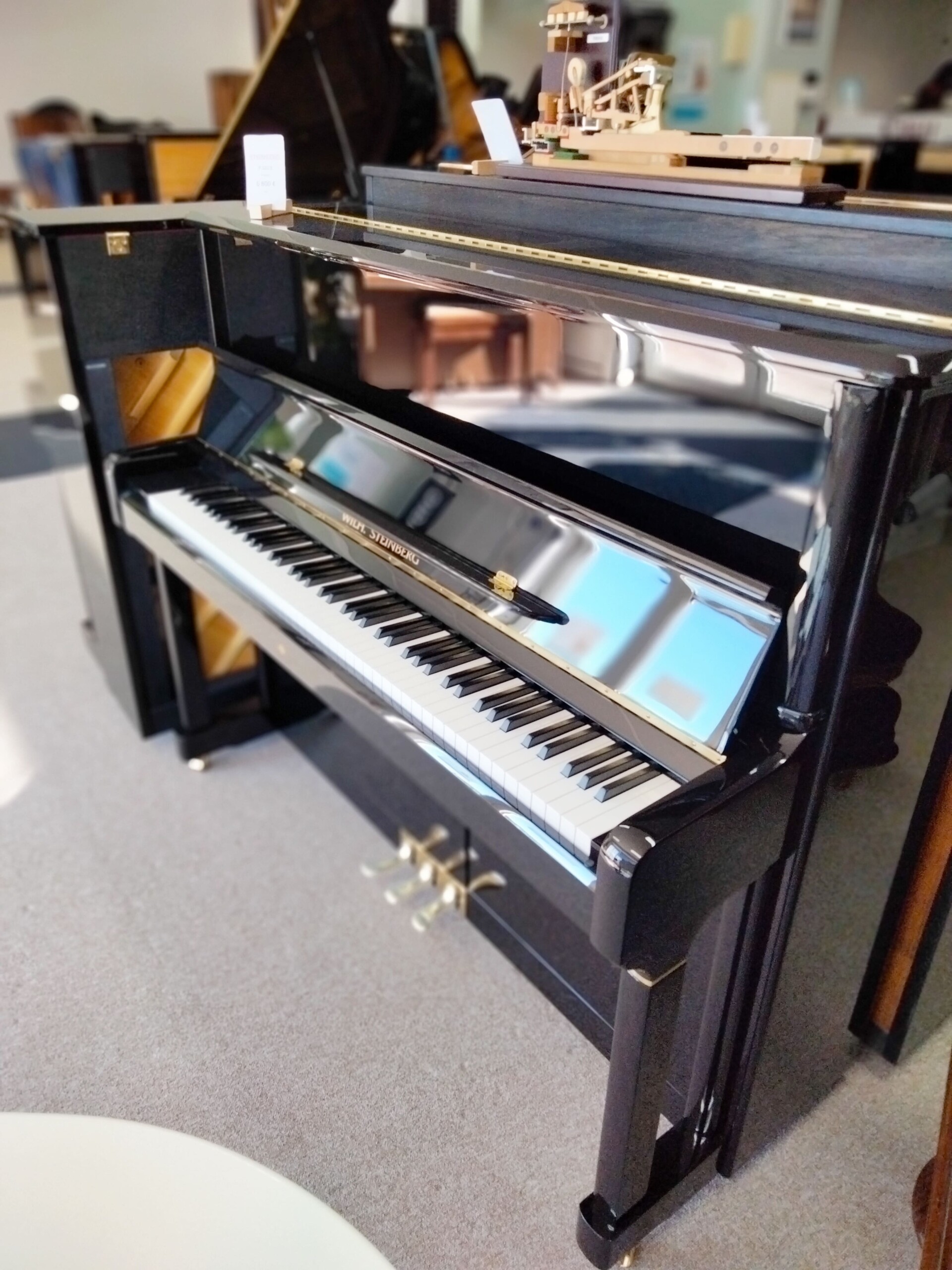 PIANO DROIT WILH STEINBERG P125 E NOIR – Image 2