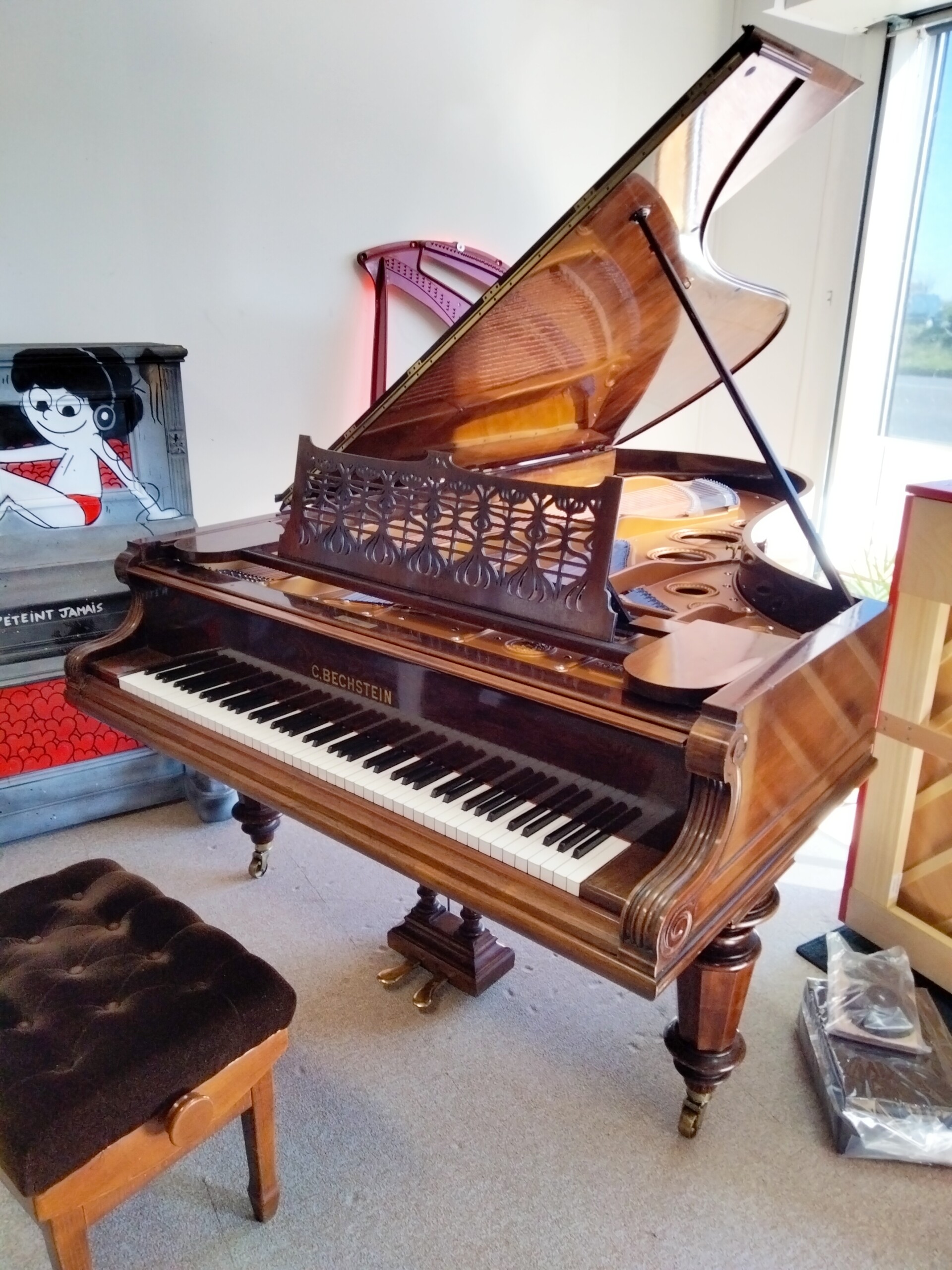 PIANO A QUEUE BECHSTEIN - Année 1900 – Image 3
